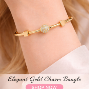 Alankara  Golden Charm Spark Bangle