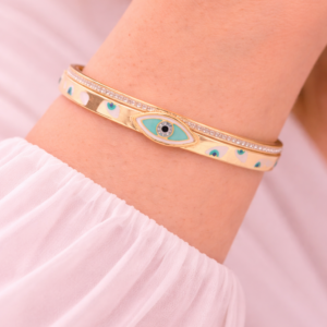 Alankara Nazar Shield Evil Eye Gold Bangle